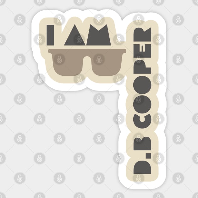 I am DB Cooper Sticker by AshStore